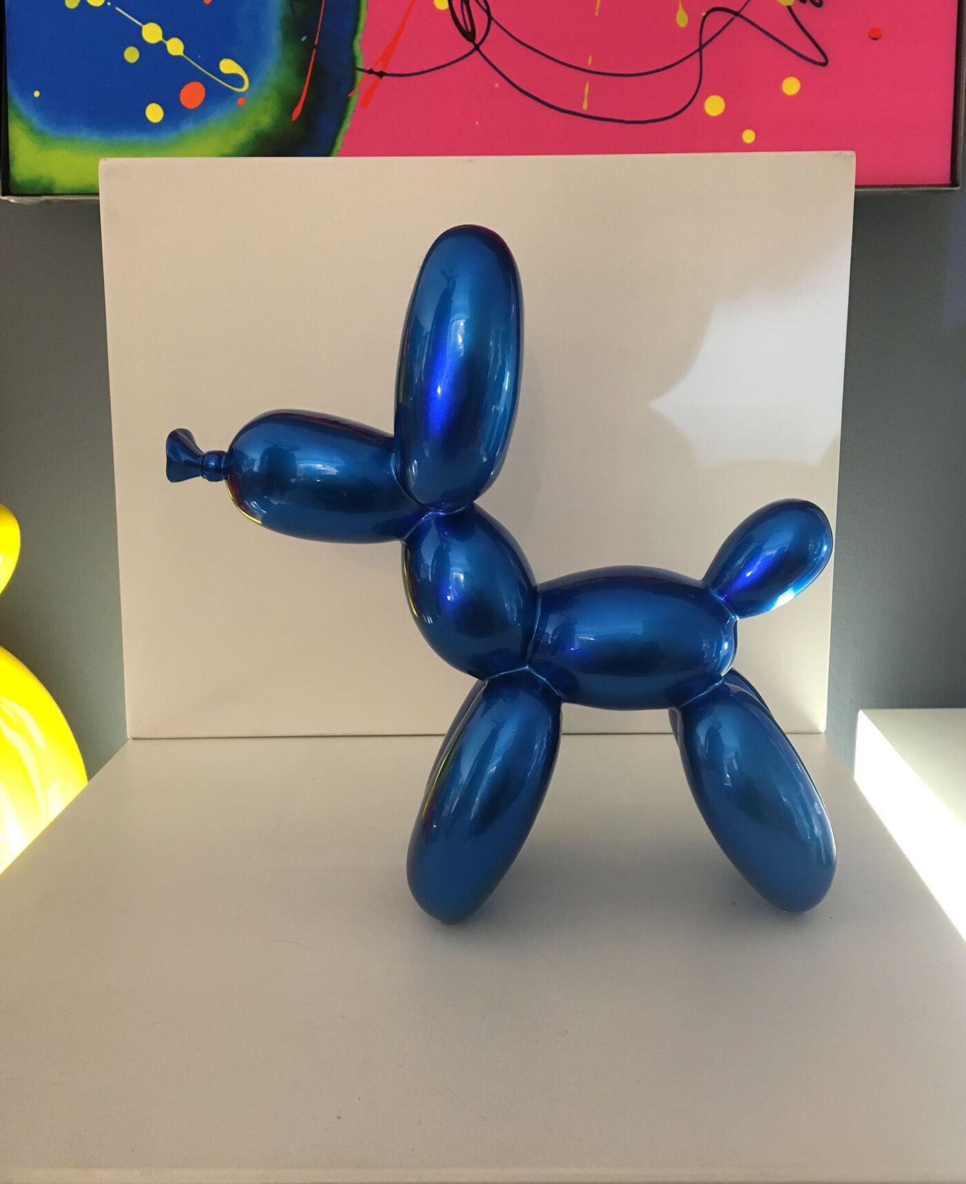 BALLOON cane palloncino blu metallizzato H.27 - Soul Light Design